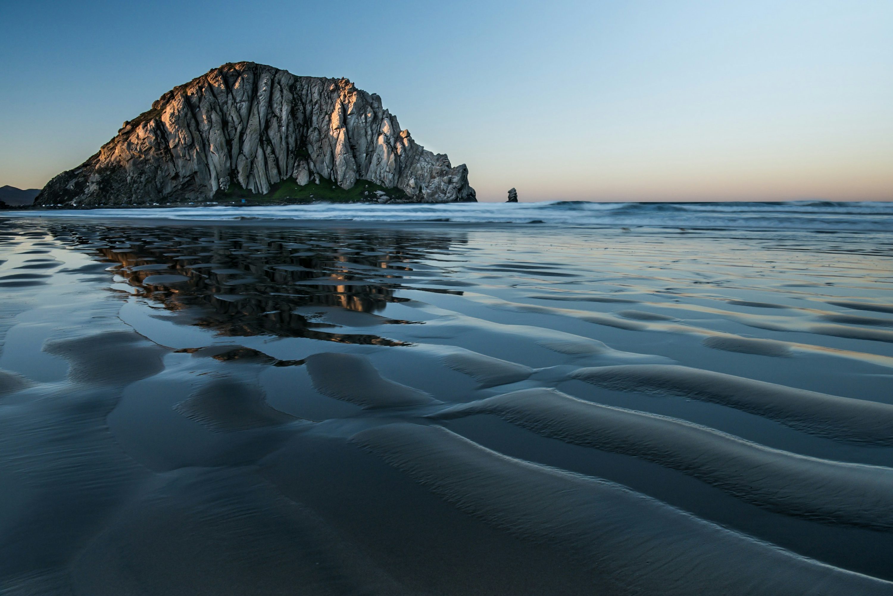 Morro Rock and the bay